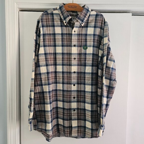 L.L. Bean Other - LL Bean Large Tall Plaid Flannel Button Down Cotton Shirt NWT
